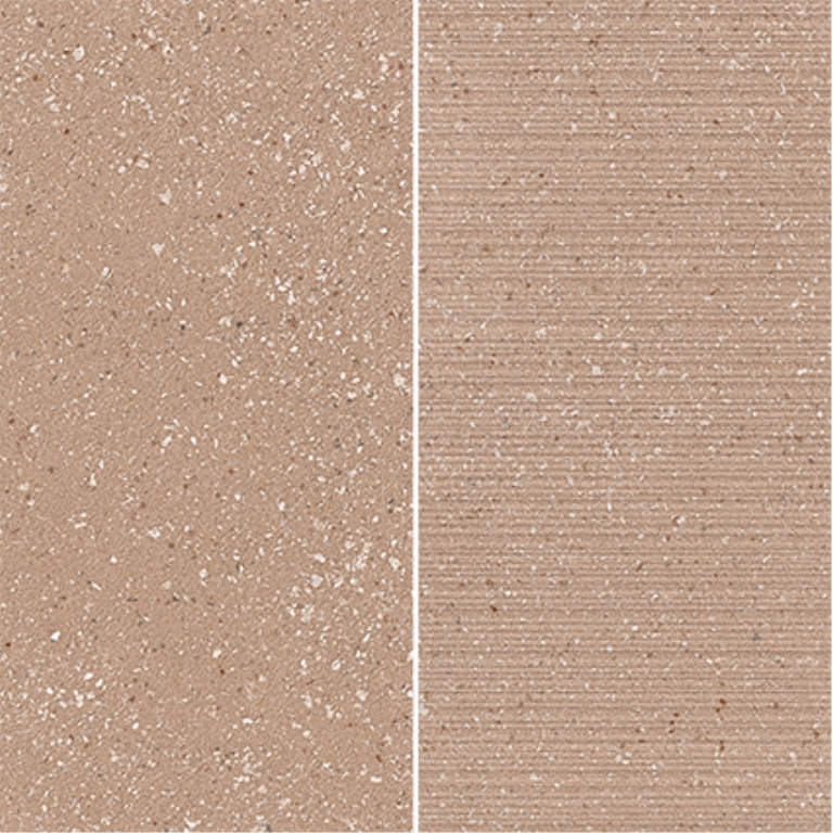 MILZETTI - 6X12/12X12 GROOVE, COCOA, TEXTURED